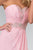 Elizabeth K - GL2060 Crystal Beaded Strapless Sweetheart A-Line Gown In Pink
