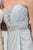 Elizabeth K - GL2060 Crystal Beaded Strapless Sweetheart A-Line Gown In Gray