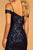 Elizabeth K - GL2552 Tulle Sequin Off Shoulder Mermaid Long Dress In Blue