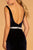 Elizabeth K - GL2559 Low Scoop Back Sleeveless V-Neck Velvet Gown In Blue