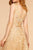 Elizabeth K - GL2566 Lace Deep V-neck A-line Dress In Neutral