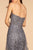 Elizabeth K - GL2587 Strapless Sequined Evening Dress In Gray