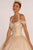 Elizabeth K - GL2602 Embroidered Halter Ballgown In Neutral