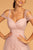 Elizabeth K - GL2610 Cold Shoulder Sweetheart Neck Tulle A-Line Gown In Neutral and Purple