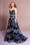 Elizabeth K - GL2649 Strapless Embellished A-line Gown In Blue