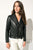 ELLA ROCK Black Studded Biker | ELLA ROCK Veste de cuir noir à clous