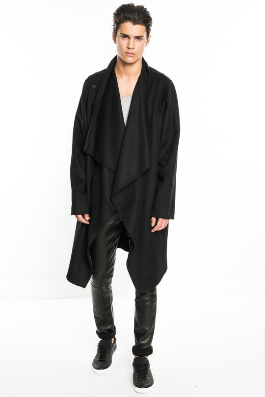 ENZO Wool Overcoat  | ENZO Manteau léger en laine