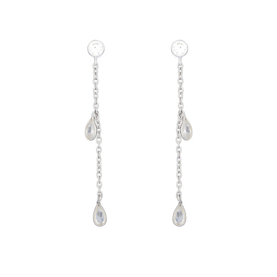 Bridal Teardrop CZ Drop Earring