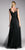 Cinderella Divine - ET320 Sleeveless Pleated Tulle A Line Gown In Black