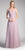Cinderella Divine - ET320 Sleeveless Pleated Tulle A Line Gown In Purple and Pink