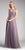 Cinderella Divine - ET320 Sleeveless Pleated Tulle A Line Gown In Purple and Neutral