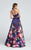 Ellie Wilde - EW117005 Gown in Purple and Multi-Color