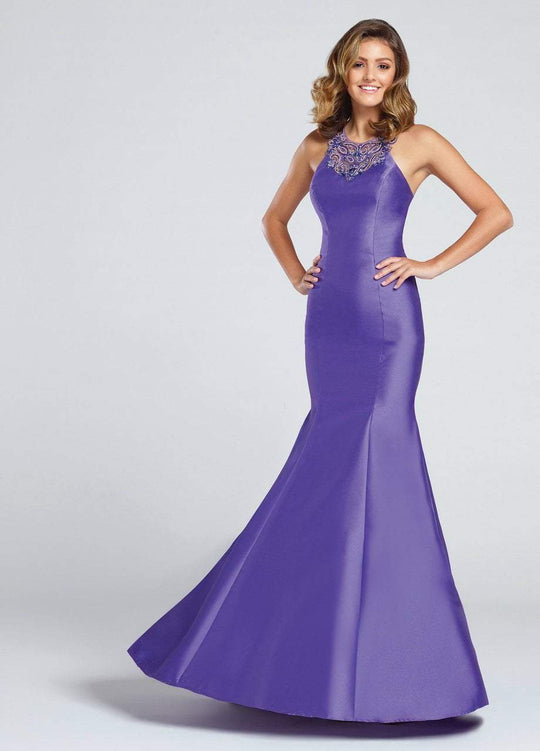 Ellie Wilde - EW117011 Beaded Illusion Back Prom Dress