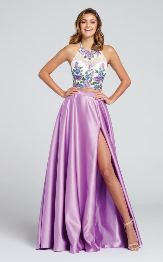 Ellie Wilde - EW117013 Gown in Purple and Multi-Color