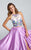 Ellie Wilde - EW117013 Gown in Purple and Multi-Color