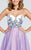 Ellie Wilde - EW117014 Dress in Purple and Multi-Color