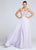 Ellie Wilde - EW117017 Long Chiffon Gown with Beaded Bodice