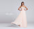 Ellie Wilde - EW117017 Long Chiffon Gown with Beaded Bodice