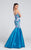 Ellie Wilde - EW117021 Gown in Blue and Multi-Color