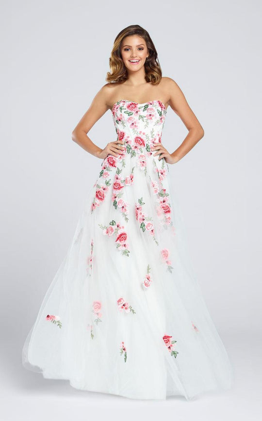 Ellie Wilde - EW117027 Gown in White and Red