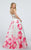 Ellie Wilde - EW117028 Gown in White and Multi-Color