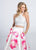 Ellie Wilde - EW117028 Gown in White and Multi-Color