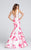 Ellie Wilde - EW117029 Gown in White and Multi-Color