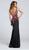 Ellie Wilde - EW117054 Dress in Black and Multi-Color