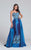 Ellie Wilde - EW117076 Gown in Blue and Multi-Color
