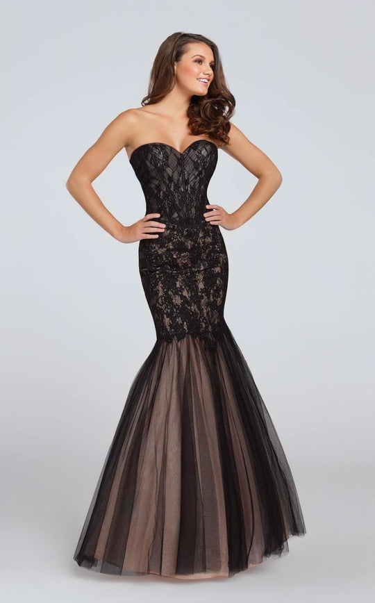 Ellie Wilde - EW117106 Gown in Black and Neutral