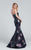 Ellie Wilde - EW117149 Gown in Black and Multi-Color