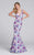Ellie Wilde - EW117150 Gown in White and Multi-Color