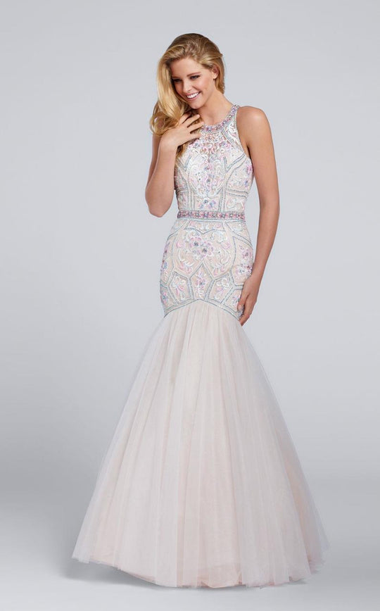 Ellie Wilde - EW117159 Gown in White and Multi-Color