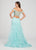 Ellie Wilde - EW118023 Off-Shoulder Corset Bodice High Slit Long Gown