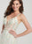 Ellie Wilde - EW119011 Lace Embroidered A-Line Evening Gown In White and Multi-Color