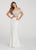 Ellie Wilde - EW119012 Two Piece Off Shoulder Dress In White and Multi-Color