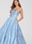 Ellie Wilde - EW119013 Strapless Floral Jacquard Ballgown