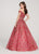 Ellie Wilde - EW119027 Intricate Lace Off Shoulder Ballgown In Red