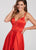 Ellie Wilde - EW119030 Sleeveless Lace Up Back Charmeuse Satin Gown