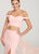 Ellie Wilde - EW119034 2-Piece Off Shoulder Dress with Tulle Overskirt In Pink and Orange