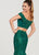Ellie Wilde - EW119036 Two-Piece Adorned Off Shoulder Mermaid Gown In Green