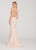 Ellie Wilde - EW119058 Sequined Two-Piece Jewel Neck Mermaid Gown In Pink