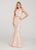Ellie Wilde - EW119058 Sequined Two-Piece Jewel Neck Mermaid Gown In Pink