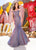 Ellie Wilde - EW119061 Off Shoulder Glitter Trumpet Evening Gown In Pink and Blue