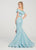 Ellie Wilde - EW119063 Two-Piece Off Shoulder Metallic Gown In Blue