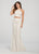 Ellie Wilde - EW119071 Two-Piece Trimmed Lace Mermaid Gown In White
