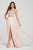 Ellie Wilde - EW119074 Two Piece Embroidered Tulle A-line Dress In Pink