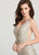 Ellie Wilde - EW119080 Embellished Deep V-neck Trumpet Dress In Neutral