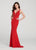 Ellie Wilde - EW119089 Illusion Geometric Paneled Cutout Gown