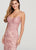Ellie Wilde - EW119104 Scoop Neck Corset Bodice Trumpet Gown In Pink